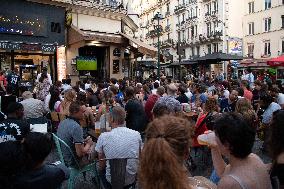 Atmosphere in Bars - European Cup 2021 France Vs Germany - Paris