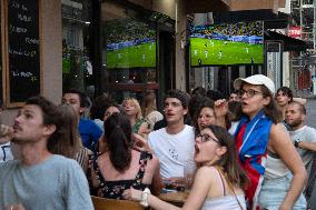 Atmosphere in Bars - European Cup 2021 France Vs Germany - Paris