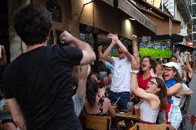 Atmosphere in Bars - European Cup 2021 France Vs Germany - Paris