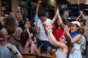 Atmosphere in Bars - European Cup 2021 France Vs Germany - Paris