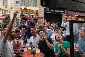 Atmosphere in Bars - European Cup 2021 France Vs Germany - Paris