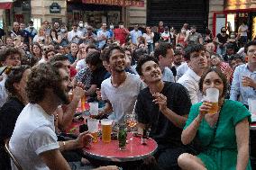 Atmosphere in Bars - European Cup 2021 France Vs Germany - Paris