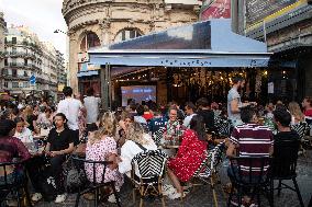 Atmosphere in Bars - European Cup 2021 France Vs Germany - Paris