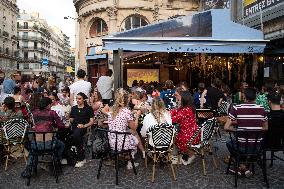 Atmosphere in Bars - European Cup 2021 France Vs Germany - Paris