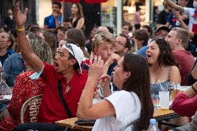 Atmosphere in Bars - European Cup 2021 France Vs Germany - Paris