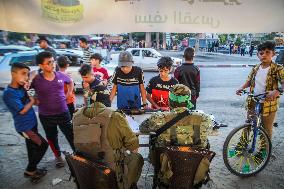 Palestinian Boys Register In A Summer Camp Organised By The Ezz-Al Din Al-Qassam Brigades - Gaza