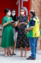 Queen Letizia and Kim Jung-sook Visit to the ONCE Foundation - Madrid