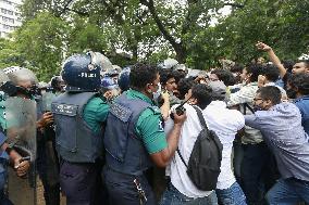 Leftist Students Protest - Dhaka