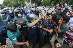 Leftist Students Protest - Dhaka