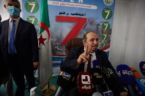 Abderrezak Mokri Holds A Press Conference - Algiers