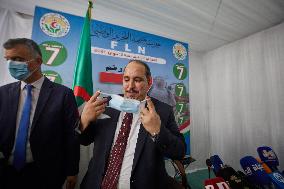 Abderrezak Mokri Holds A Press Conference - Algiers