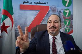 Abderrezak Mokri Holds A Press Conference - Algiers