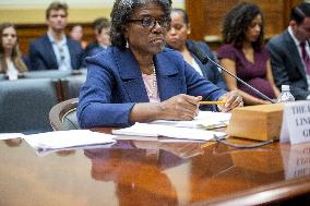 Linda Thomas-Greenfield At A House Committee On Foreign Affairs Hearing - Washington