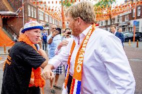 King Willem-Alexander Visit The Marktweg - The Hague