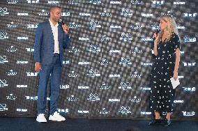 Tony Parker - Press Conference At Lomgchamps