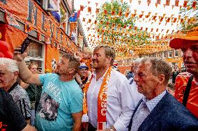 King Willem-Alexander Visit The Marktweg - The Hague