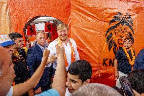 King Willem-Alexander Visit The Marktweg - The Hague