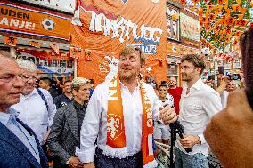 King Willem-Alexander Visit The Marktweg - The Hague