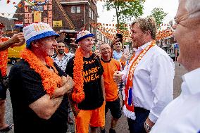 King Willem-Alexander Visit The Marktweg - The Hague