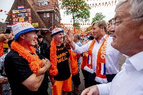 King Willem-Alexander Visit The Marktweg - The Hague