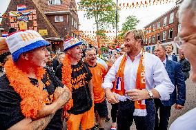 King Willem-Alexander Visit The Marktweg - The Hague