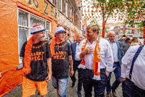 King Willem-Alexander Visit The Marktweg - The Hague