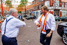 King Willem-Alexander Visit The Marktweg - The Hague