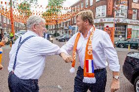 King Willem-Alexander Visit The Marktweg - The Hague