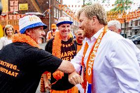 King Willem-Alexander Visit The Marktweg - The Hague