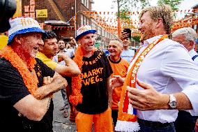 King Willem-Alexander Visit The Marktweg - The Hague