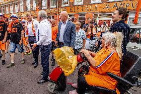 King Willem-Alexander Visit The Marktweg - The Hague