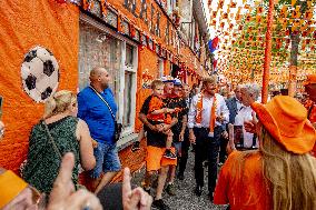 King Willem-Alexander Visit The Marktweg - The Hague