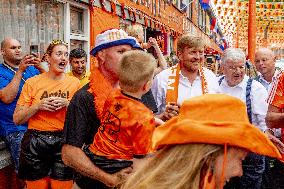 King Willem-Alexander Visit The Marktweg - The Hague