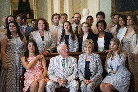 Annual Seersucker Thursday photo-op at US Capitol - Washington