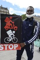 Gathering Of Delivery People - Paris