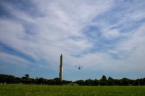 President Joe Biden Departs the White House for Delaware