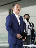One year since Japan PM Suga's inauguration