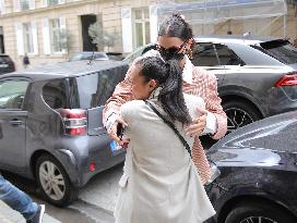 Bella Hadid With Goyard Bag Leaving Her Hotel - Paris