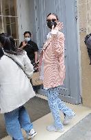 Bella Hadid With Goyard Bag Leaving Her Hotel - Paris