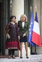 Brigitte Macron and Pramila Patten - Paris