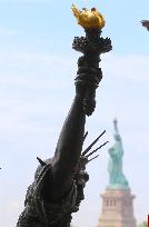 Statue of Liberty Little Sister Installation - NYC