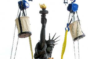 Statue of Liberty Little Sister Installation - NYC