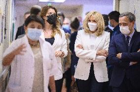 Brigitte Macron At Pediatric Medico-Judicial Reception Unit - Soisson