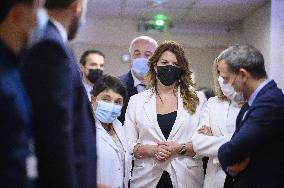 Brigitte Macron At Pediatric Medico-Judicial Reception Unit - Soisson