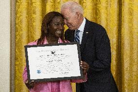 Naturalization Ceremony At The White House - Washington