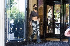 Bella Hadid Leaving Her Hotel - Paris