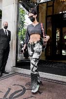 Bella Hadid Leaving Her Hotel - Paris