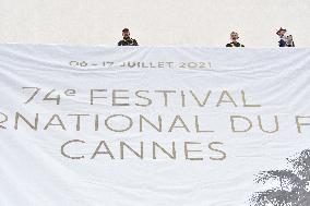 74th Cannes Film Festival poster installations