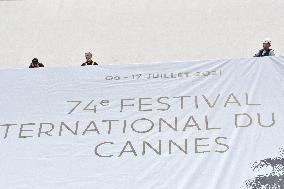 74th Cannes Film Festival poster installations
