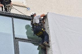 74th Cannes Film Festival poster installations